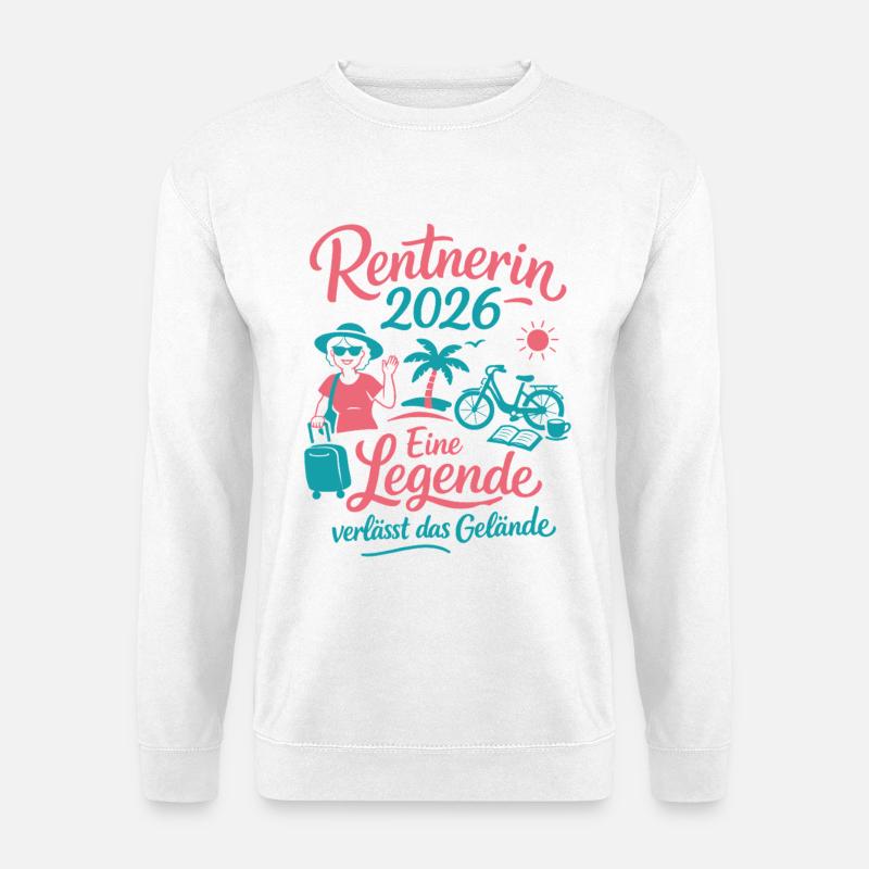 Rentnerin 2026 - Ruhestand - Pension - Unisex Pullover - Weiß