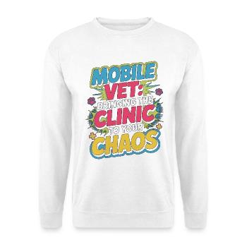 Mobile Vet Bringing The Clinic To Animal Doctor - Unisex Sweatshirt - white - Front