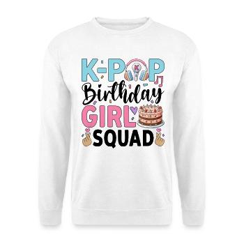 K-Pop Birthday Girl Squad - Unisex Sweatshirt - white - Front