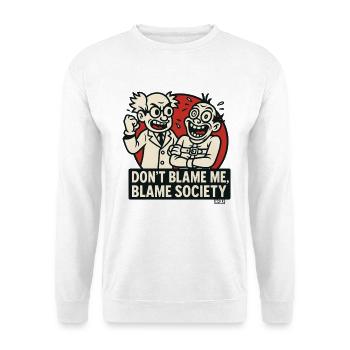 Science Duo Blame Society - Unisex Sweatshirt - white - Front