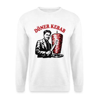 Döner Kebab - Orwell - Fast Food - Unisex Pullover - Weiß - Vorne