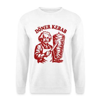 Döner Kebab - Einstein - Fast Food - Unisex Pullover - Weiß - Vorne