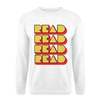 Read Design - Retro Look - Unisex Sweatshirt - white - Front