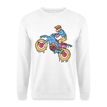 Motocross Eiscreme Dirt Bike Dirtbike Kinder - Unisex Sweatshirt - white - Front