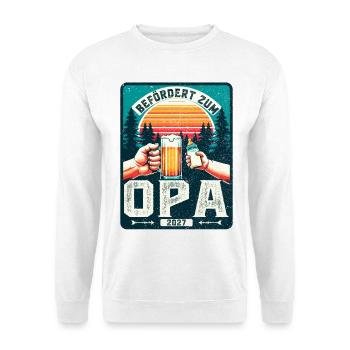 Werdender Opa - Zukünftiger Großvater Opa 2027 - Unisex Pullover - Weiß - Vorne