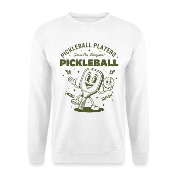 Pickleball-Spieler lustige Pickleball-Liebe - Unisex Pullover - Weiß - Vorne