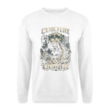 Friedhof Goth Humor Cemetery Crawler - Unisex Pullover - Weiß - Vorne