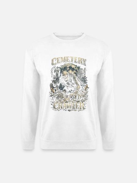 Friedhof Goth Humor Cemetery Crawler - Unisex Sweatshirt - white