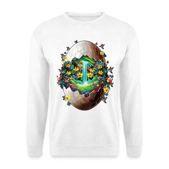 Eostre, printemps, Lune, Joyeuses Pâques, bénédictions d’Ostara - Sweat-shirt Unisexe - blanc - Devant