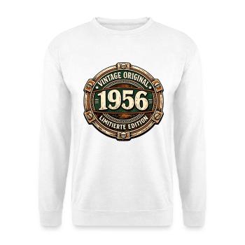 Vintage Original 1956 limitierte Edition - Unisex Pullover - Weiß - Vorne