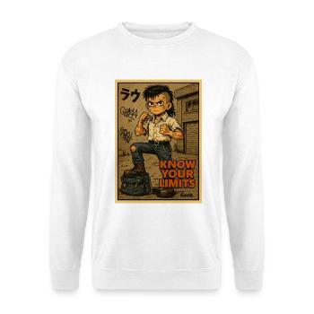 Kenne deine Grenzen Street Kid - Unisex Pullover - Weiß - Vorne