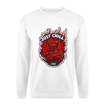 Inferno Demon Just Chill - Unisex Sweatshirt - white - Front