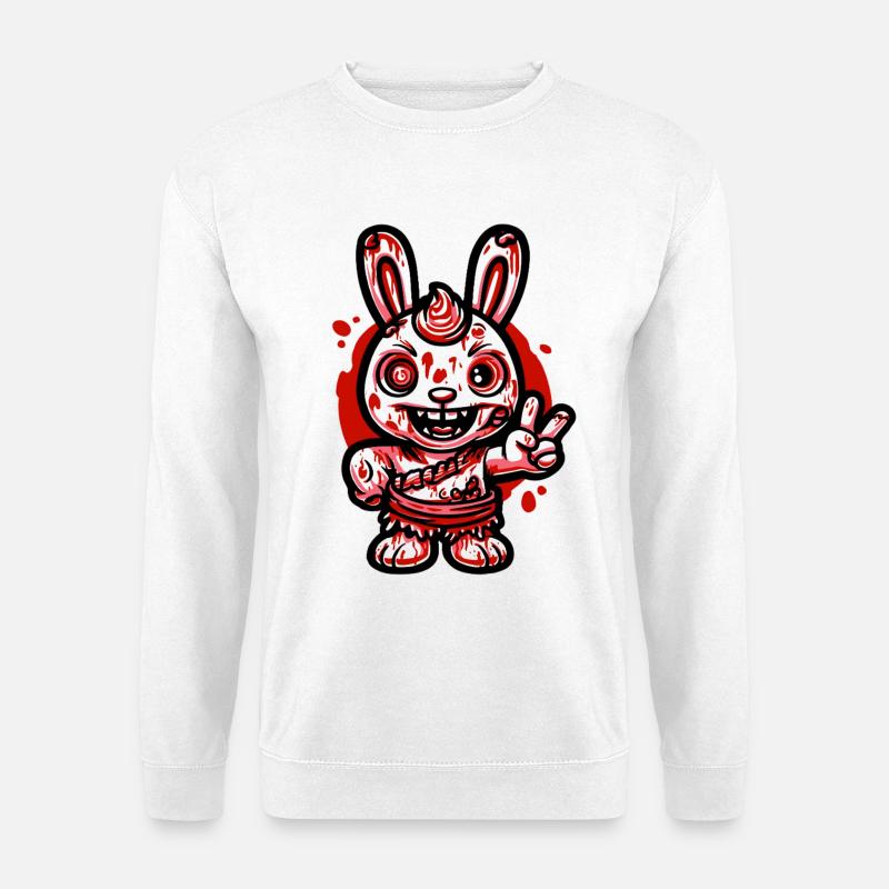 Bluthasengrinsen - Unisex Pullover - Weiß