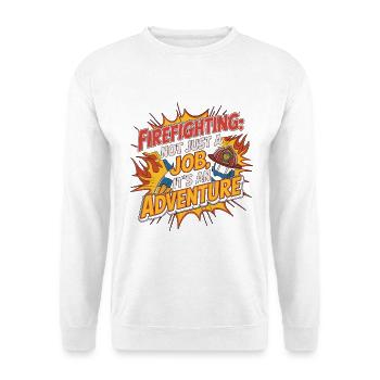 Fire Lieutenant Firefighting Not Just Rescue Team - Unisex Sweatshirt - white - Front
