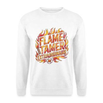 Fire Lieutenant Flame Tamer Fire Rescue Officer - Unisex Pullover - Weiß - Vorne
