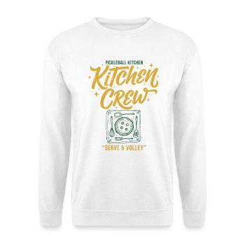 Équipe de cuisine de pickleball : service et volley avec amour - Sweat-shirt Unisexe - blanc - Devant