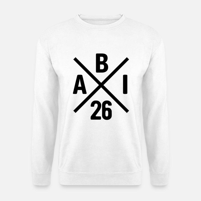 ABI 26 - Abitur - Geschenk - Kontrast Design - Unisex Pullover - Weiß