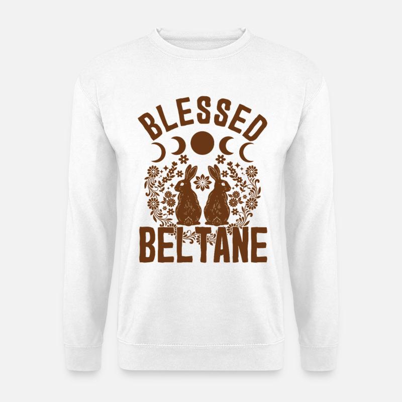 Beltane Blessings May Day Paganism - Unisex Sweatshirt - white