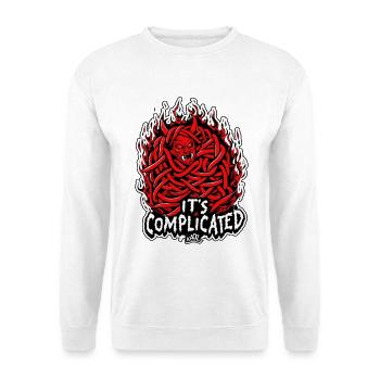 Tangled Fire Demon: It's Complicated - Unisex Sweatshirt - white - Front
