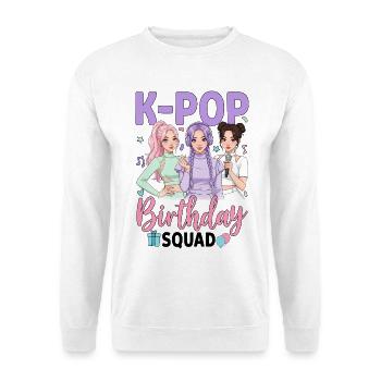 K-Pop Birthday Squad - Unisex Sweatshirt - white - Front