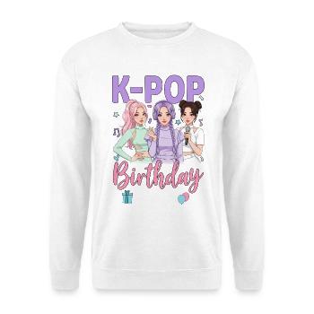 K Pop Birthday Team - Unisex Sweatshirt - white - Front