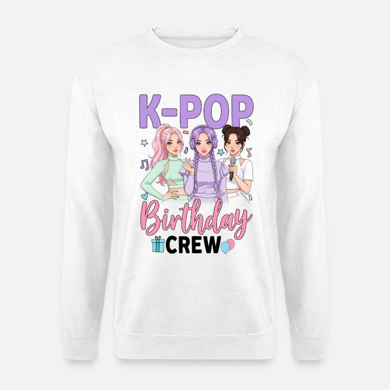 K Pop Birthday Party Squad - Unisex Sweatshirt - white