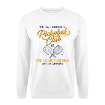 Joueur de pickleball, le pickleball adore le pickleball en direct - Sweat-shirt Unisexe - blanc - Devant