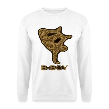 Breakdance B-Boy Danse de rue Hip Hop - Sweat-shirt Unisexe - blanc - Devant