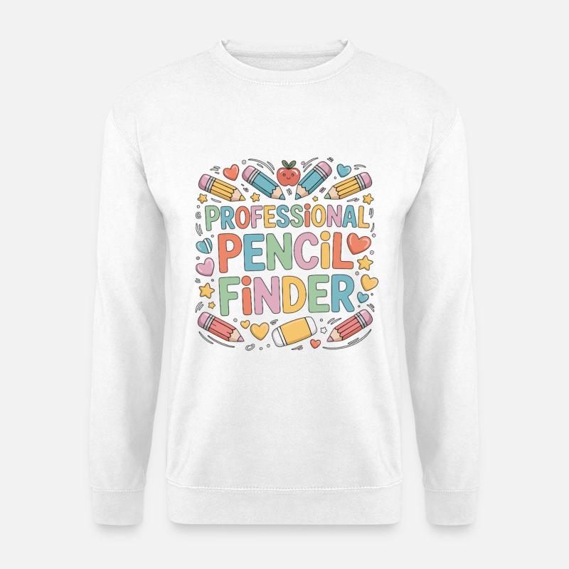 Elementary Teacher Professional Pencil Educator - Unisex Sweatshirt - white