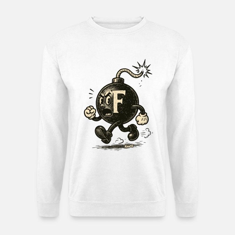 F-Bombe-Maskottchenbombe - Unisex Pullover - Weiß