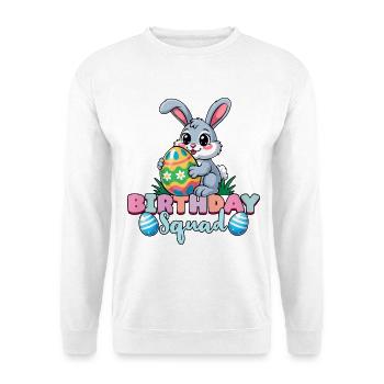 Birthday Squad Happy Easter Bunny Spring - Unisex Sweatshirt - white - Front
