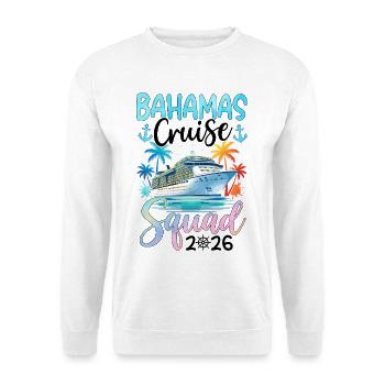 Équipe de croisière des Bahamas 2026 - Sweat-shirt Unisexe - blanc - Devant