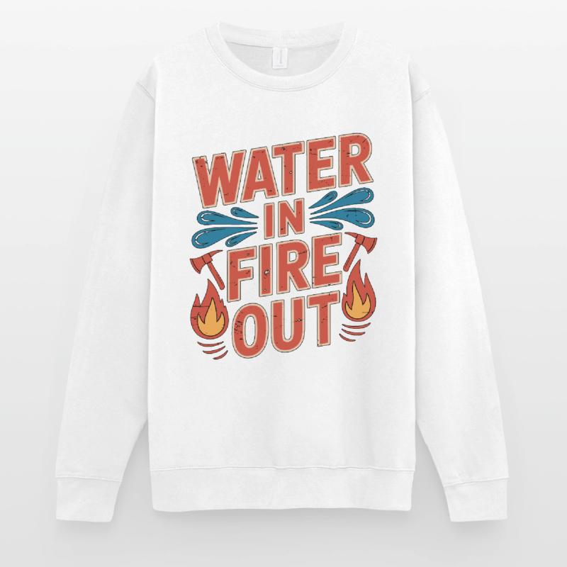 Fire Engineer Water In Fire Out Pump Operator Unisex Sweatshirt