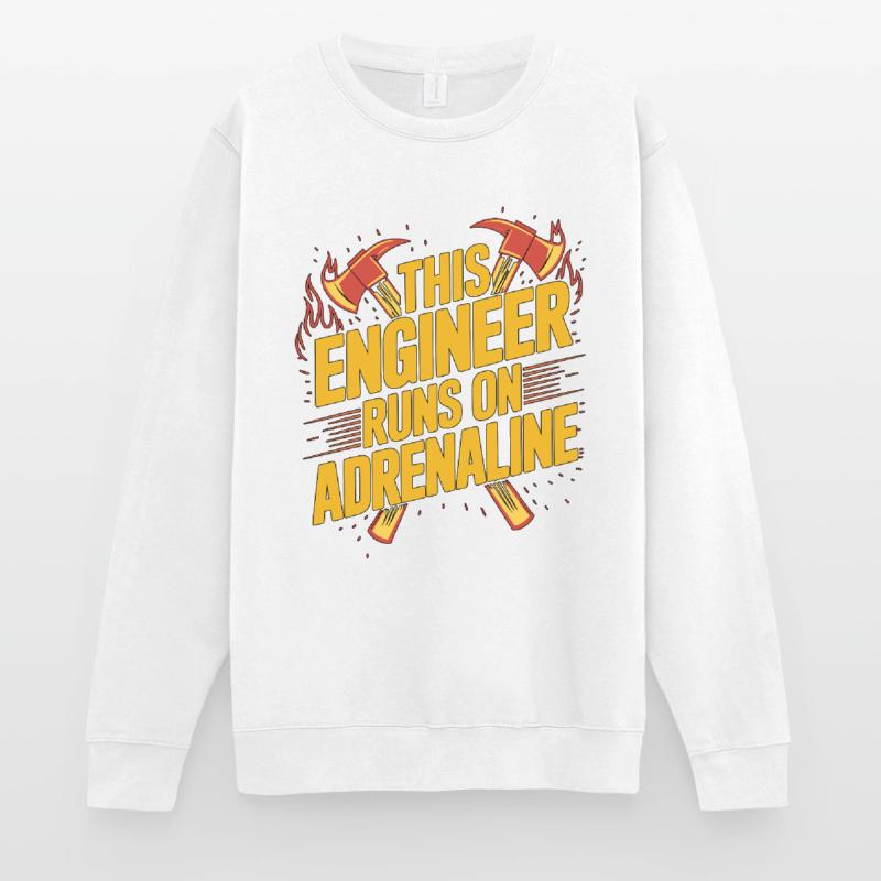 Fire Engineer This Engineer Runs On Fire Officer Unisex Sweatshirt