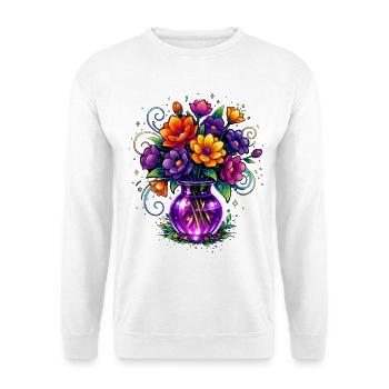 Beltane Flowers May Day Celebrations Pagan - Unisex Pullover - Weiß - Vorne