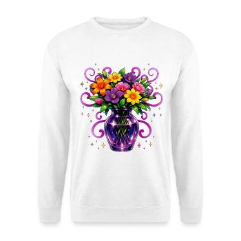 Beltane-Segnungen Mai-Day-Mystische Blume - Unisex Pullover - Weiß - Vorne