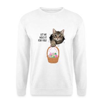 Lass mich es für dich halten. - Unisex Pullover - Weiß - Vorne