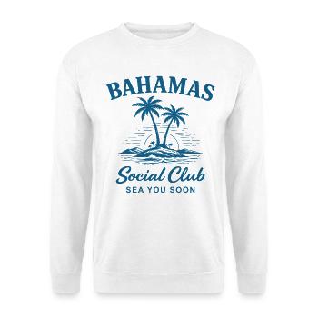 Bahamas Social Club Sea You Soon - Unisex Sweatshirt - white - Front