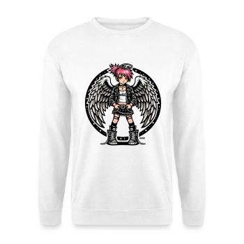 Punk Angel Rebel - Sweat-shirt Unisexe - blanc - Devant