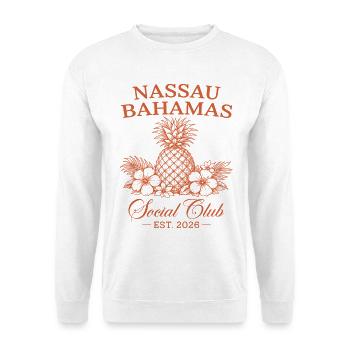 Nassau Bahamas Social Club Est 2026 - Unisex Sweatshirt - white - Front
