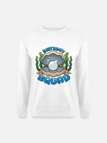 Birthday Squad Beach Summer Cruise Shell - Unisex Sweatshirt - white