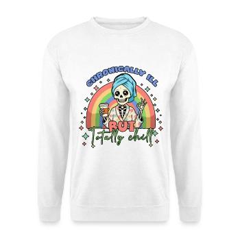 Chronically Ill Fibromyalgia Awareness - Unisex Sweatshirt - white - Front