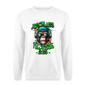 Schulabgänger | Abschlussklasse 2026 Affee - Unisex Pullover - Weiß - Vorne