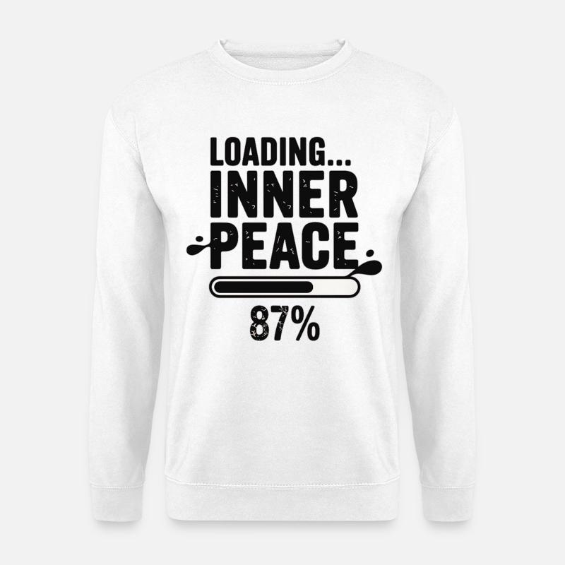 Loading Inner Peace 87 percent - Unisex Sweatshirt - white