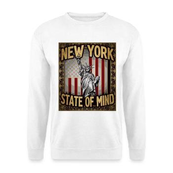 Statue de la Liberté de New York Vintage USA - Sweat-shirt Unisexe - blanc - Devant