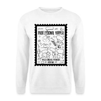 SLP Professional Yapper Pathology Assistant - Unisex Sweatshirt - white - Front
