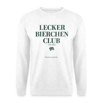 lecker Bierchen Club - Unisex Pullover - Weiß - Vorne