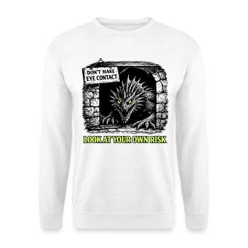 Bazyliszek Polish Legend Warning - Unisex Sweatshirt - white - Front