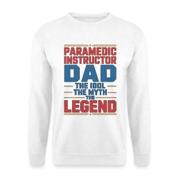 Instructeur paramédic Papa L’idole Soins d’urgence - Sweat-shirt Unisexe - blanc - Devant