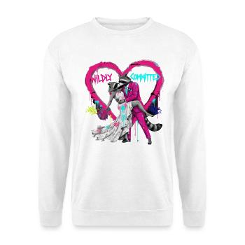 Wildly Committed Raccoon Wedding - Unisex Sweatshirt - white - Front